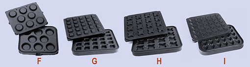 PAVONI. Оборудование для ресторанов, кондитерских, fast-food. Сменные пластины для выпечки тарталеток - Cookmatic(Италия). Щелкните левой кнопкой мыши для просмотра увеличенного изображения