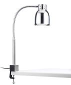 Лампа тепловая Scholl 24000 TS (B0061) с ИК нагревом, настольная на струбцине, цвет хром