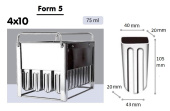 Форма Koreco SSI 40 Eskimo form 5  для приготовления мороженого 75 мл, 4x10 шт для фризера SSI 40 ESKIMO