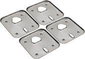 Комплект накладок на четыре открытые горелки плиты линии Omega Angelo Po VSX4