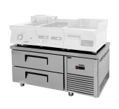 Стенд морозильный Koreco MC F127D LT с 2 ящиками под 2*GN1/1, для установки тепловой линии 600-700 мм