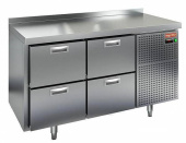 Стол морозильный гастронормированный 70*139*85 см с 4 ящиками Hicold GN22/BT
