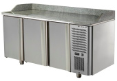 Стол для пиццы c 3 дверьми для формата GN1/1 Полаир TM3GNpizza-G