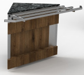 Прилавок нейтральный внешний угловой 90 градусов линии раздачи Capital Челябторгтехника RU10AS90 Capital 