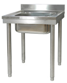 Ванна моечная размером 60*70*4 см с 1 цельнотянутым гнездом Angelo Po VP0607C