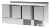 Стол холодильный c 4 дверьми и столешницей из нержавеющей стали 70*185*91 см Полаир TMi 4 GN-G 