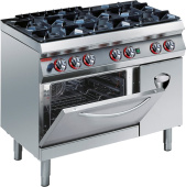 Плита газовая напольная c 6 конфорками и духовым шкафом Angelo Po 2G1FA0GV