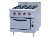 Плита газовая напольная c 4 конфорками и духовым шкафом Kocateq ZHRQ4