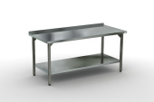 Стол производственный пристенный 60*90*87 см с полкой Кобор СПБ-90/60 