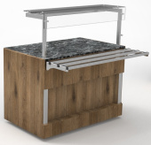 Прилавок нейтральный длиной 1105 мм с полкой линии раздачи Capital Челябторгтехника RN12AS Capital