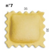 Насадка для равиоли 35*30 мм для Multipasta Imperia and La Monferrina (Ravioli mould 7)