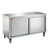 Стол-тумба производственный островной 70*160*90 см с раздвижными дверьми Angelo Po A16B1