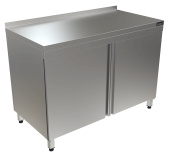 Стол-тумба производственный пристенный 70*150*87 см, 2 распашные двери Кобор СТБ-150/70/Р