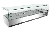 Витрина холодильная Koreco VRX/1500/380 fg для ингредиентов 5*GN1/3+1*GN1/2 -150 мм 