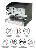 Кофемашина ACM Rounder 2 GR Compatta NERO (ACMRD002CN+high cup) автоматическая с 2 группами под высокие чашки