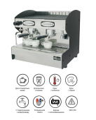 Кофемашина ACM Rounder 2 GR Compatta NERO (ACMRD002CN) автоматическая с 2 группами