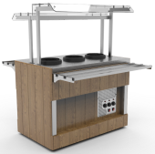 Мармит  первых блюд длиной 1505 мм островного шведского стола Челябторгтехника RМ43АD