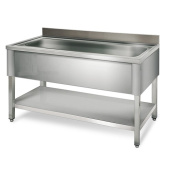 Ванна моечная размером 70*120*85 см с 1 цельнотянутым гнездом и каркасом из нержавеющей стали Kocateq STR1V127