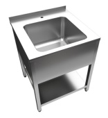 Ванна моечная Astropit АВЦСБ-1-08070-57-П4БО размером 70*80*87 см, сварная, 1 секционная