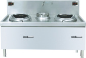 Плита индукционная WOK Kocateq  DC1570M напольная с 2 конфорками Ø 30 см, мощность 8+8 кВт, линия 700
