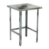 Стол производственный островной с обвязкой 60*60*87 см для сбора отходов Кобор СРО-60/60/430