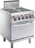Плита электрическая напольная c 4 конфорками и духовым шкафом Angelo Po 1G1PE2E
