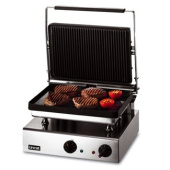 Гриль пресс односекционный с верхней и нижней ребристой пластиной Lincat GG1P