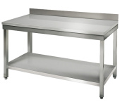 Стол производственный пристенный 70*160*85 см с полкой Kocateq SAT167A