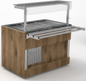 Прилавок холодильный с углублением 100 мм длиной 805 мм линии раздачи Capital Челябторгтехника RC11AS Capital 