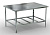 Стол производственный островной 60*100*87 см с решетч. полкой Кобор СР-100/60 