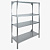 Стеллаж разборный со сплошными полками Техно ТТ СТР124/1203