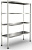 Стеллаж разборный со сплошными полками Rosinox СНС-Р 12/5-4