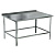 Стол производственный пристенный 60*40*87 см с обвязкой Кобор СРБ/1-40/60